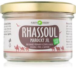 Purity Vision Rhassoul argilă marocana pentru prepararea măștilor faciale, a exfoliantelor, a săpunurilor și a șampoanelor 200 g Masca de fata