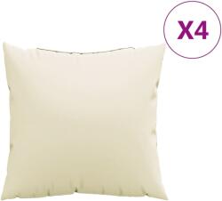 vidaXL 4 db krémszínű szövet kanapépárna 50 x 50 cm 2.3 kg (360383VidaXL)