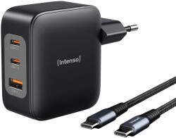 Intenso Adaptoare de alimentare Intenso 100W GaN cu 3 porturi, USB-C, negru (7810010)