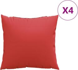 vidaXL 4 db piros szövet kanapépárna 50 x 50 cm 2.3 kg (360387)
