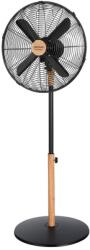 Cecotec stand fan EnergySilence 600 Woodstyle, 50 W, wood look, 40 cm diameter with 4 blades, 3 speeds, oscillation, height adjustable, maximum safety - 08233 (08233)