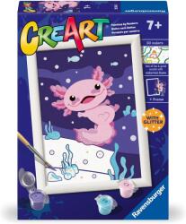 Ravensburger Set de pictură pe numere Ravensburger CreArt - Axolotl (25554)