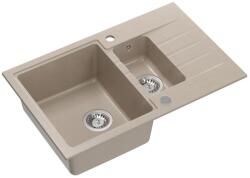 Quadron Chiuveta compozit Quadron Pop Peter 156 bej - inox 78x50 cm (HCQP57850BEZP) Chiuveta