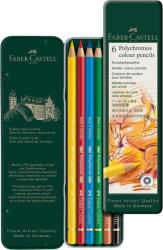 Faber-Castell Creioane colorate FABER-CASTELL Polychromos, 6 culori/cutie, FC110096