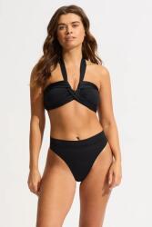 Seafolly melltartós bikini felső női Halter Bandeau - fekete XL