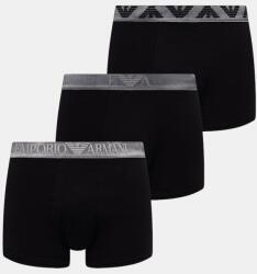 Emporio Armani Underwear boxeralsó férfi pamuttal 3-as csomag - fekete S
