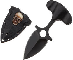 Depox Cutit tactic de camping DEPOX®, Death Valley, 8 cm, negru, teaca inclusa (1970)