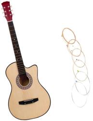 DEPOX Chitara clasa din lemn 95 cm, Cutaway, natur, corzi incluse (1949)