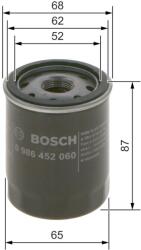 Bosch olajszűrő BOSCH 0 986 452 060 for NISSAN (0 986 452 060)