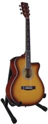 DEPOX Chitara clasica, 95 cm, lemn, Cutaway, portocalie, stativ inclus (1976)