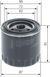 Bosch olajszűrő BOSCH F 026 407 184 for RENAULT, NISSAN, SUZUKI, INFINITI (F 026 407 184)