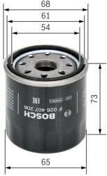 Bosch olajszűrő BOSCH F 026 407 208 for TOYOTA, CITROËN, PEUGEOT, JOHN DEERE, … (F 026 407 208)