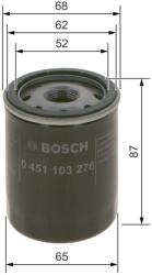 Bosch olajszűrő BOSCH 0 451 103 276 for SUZUKI, TOYOTA, NISSAN, CHRYSLER, … (0 451 103 276)