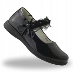 Apawwa Balerina Cipő Lányoknak, Elegáns Lány Tépőzáras Félcipő 37-ES (MC15 / MC16 BLACK)