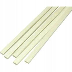  Modellező Balzsam Díszléc 2x5mm Fa Makett Deszka balsafa tipli 50cm (KANTÓWKA LISTEWKA 2mm x 5mm PŁASKA 500mm)