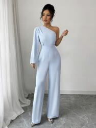 Shein Kék Egyvállas Overál Hosszú Laza Szár Sima Shein 36
