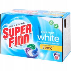 Super Finn Mosókapszulák Fehér Textíliákhoz 4 In 1 Pods Finn White 18 db (3215759)