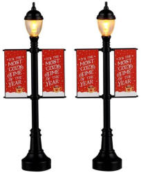 Lemax lamp post banners Caddington Village 2026