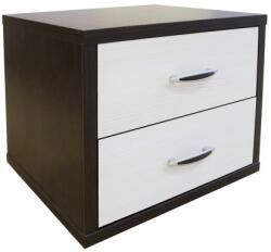 Spectral Mobila Noptiera Torino Wenge / Brad, 48 x 37 x 37 cm