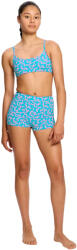 Modibodi Момичешки менструални бански костюм Modibodi Performance Hi Waist Short Super Wavy Blue долна част Modibodi | Sin Mnogotsveten | Момичешки | 8-10 години