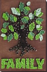 Abris Art Set String Art, Copac, 4 culori, 19x29 cm (ABC-019)