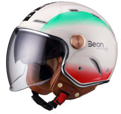 Beon B-122 Cream Italia Cască Moto Jet BL/122/CRIT (BL/122/CRIT)