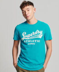 Superdry D2 Ovin Vintage Tricou sport Turcoaz M1011469A-42G (M1011469A-42G)