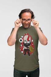 D&B Férfi/Unisex Póló PC00047 God Of War Katonai zöld-Méret 2XL (PC00047GodOfWarMilitaryGreen2X)