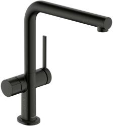 Hansgrohe Talis M54 - Mosogató csaptelep, elzárószeleppel a készülékhez, szálcsiszolt fekete króm 72827340 (72827340)
