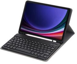 Gigapack tok álló (bőrhatású, asztali tartó, bluetooth billentyűzet, QWERTY angol, ceruzatartó, fekete) (GP-147090)