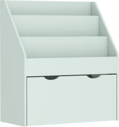 AIYAPLAY Bibliotecă pentru copii Multi-Organizare cu 3 niveluri de rafturi și un sertar, 62, 5L x 30l x 70H cm, verde | Aosom Romania (311-075V81GN)