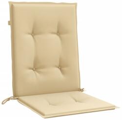 vidaXL 4db melange bézs szövet alacsony háttámlás székpárna 100x50x4cm 2.35 kg (4002455)
