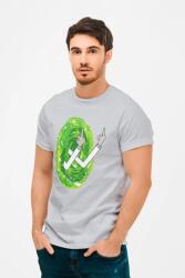 D&B Férfi/Unisex Póló MO00051 RickAndMorty Szürke-Méret M (MO00051RickAndMortyRsSportGreyM)