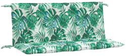 vidaXL 2 db levélmintás oxford szövet kerti padpárna 120 x 50 x 7 cm 3.15 kg (379056)