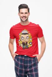 D&B Férfi/Unisex Póló PC00082 Popeye Piros-Méret L (PC00082PopeyeRedL)