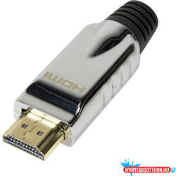 LogiLink HDMI csatlakozó önálló összeszereléshez, A/M, fém (MD_CHP001)