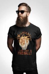 D&B Férfi/Unisex Póló GM00006 Fireball Fekete-Méret 2XL (GM00006FireballBlackSize2XL)