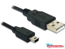Delock USB 2.0-A USB Mini-B 5 tűs, 0, 70 m (apa/apa) kábel (MD_82396)