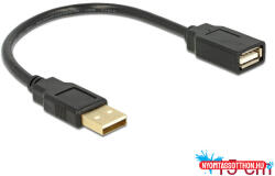 Delock USB 2.0 A-A 15cm apa-anya hosszabbítókábel (MD_82457)