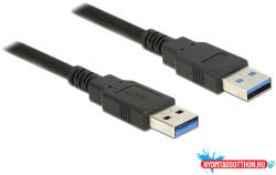 Delock USB 3.0-s kábel A-típusú csatlakozódugóval > USB 3.0-s, A-típusú csatlakozódugóval, 1, 0 m, fe (MD_85060)