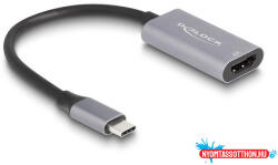 Delock Adapter USB Type-C apa - HDMI anya (DP Alt Mód) 4K 60 Hz HDR és HDCP kiegészítéssel (MD_60020)