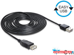 Delock EASY-USB 2.0 -A apa > USB 2.0-A anya hosszabbító kábel, 3 m (MD_83372)