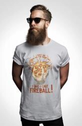D&B Férfi/Unisex Póló GM00006 Fireball Szürke-Méret L (GM00006FireballGreySizeL)