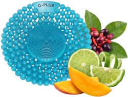 G-Screen G-PLUS Tropical Sweet - trópusi gyümölcs illatú piszoár rács, húgykő- és vízkőlazító enzimmel, 60 napos (G-PLUS-TROPICAL)