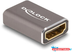 Delock HDMI adapter anya - anya 8K 60 Hz szürke fém (MD_60078)