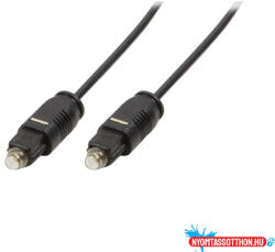 LogiLink Audiokábel, Toslink/M - Toslink/M, PMMA vezeték, fekete, 2 m (MD_CA1008)
