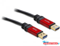 Delock USB 3.0-A apa / apa kábel, 2 m prémium kábel (MD_82745)