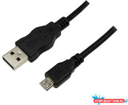 LogiLink USB 2.0 A apa -> USB Micro apa kábel 1, 8 m (MD_CU0034)