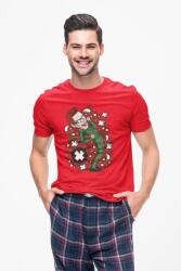 D&B Férfi/Unisex Póló PC00091 Riddler Piros-Méret M (PC00091RiddlerRedM)
