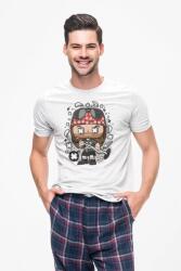 D&B Férfi Unisex Póló PC00003 AXL Rose Fehér-Méret 2XL (PC00003AXLRoseWhite2XL)